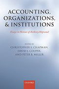 Accounting, organizations, and institutions: essays in honour of Anthony Hopwood