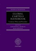 Global cartels handbook: leniency: policy and procedure
