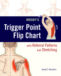 Mosby's trigger points flip chart with referral patterns & stretching