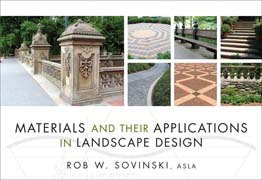 Materials and their applications in landscape design