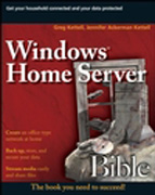 Windows home server bible