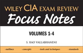 Wiley CIA exam review focus notes v. 1-4 set