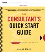 The consultant's quick start guide: an action planfor your first year in business