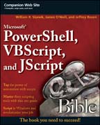 Microsoft PowerShell, VBScript & JScript bible