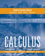 Student solutions manual to accompany Calculus