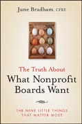 The truth about what nonprofit boards want: the nine little things that matter most