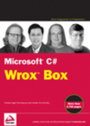 C# 2008 Wrox box: professional C# 2008, C# 2008 programmer's reference, C# design and dev, .NET domain-driven design with C# problem design solution