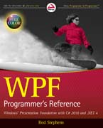 WPF programmer's reference: Windows presentation foundation with C# 2010 and .NET 4.0