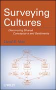 Surveying cultures: discovering shared conceptions and sentiments