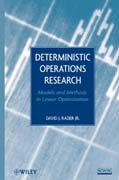 Deterministic operations research: models and methods in linear optimization