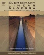 Elementary linear algebra: with supplemental applications