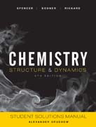 Chemistry: structure and dynamics, student solutions manual