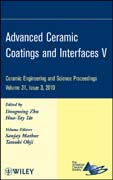 Advanced ceramic coatings and interfaces V . 31, issue 3 Ceramic Engineering and Science Proceedings