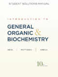 Introduction to general, organic, and biochemistry student solutions manual