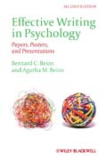 Effective writing in psychology: papers, posters and presentations