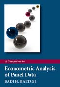 A companion to econometric analysis of panel data