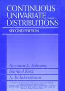 Continuous Univariate Distributions, Volume 1, 2nd Edition