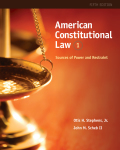 American constitutional law: sources of power and restraint, volume I