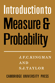 Introduction to measure and probability