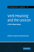 Verb meaning and the lexicon: a first phase-syntax