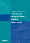 A computational introduction to number theory and algebra