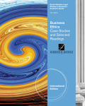 Business ethics: case studies and selected readings