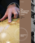 The management of strategy: cases: competitiveness and globalization, concepts and cases, international edition