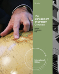 The management of strategy: concepts, international edition