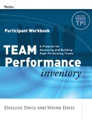 Team performance inventory, participant workbook
