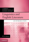 Linguistics and English Literature: An Introduction
