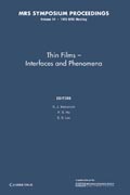 Thin Films — Interfaces and Phenomena: Volume 54