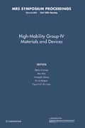 High-Mobility Group-IV Materials and Devices: Volume 809