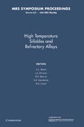 High-Temperature Silicides and Refractory Alloys: Volume 322