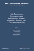 High Temperature Superconductors: Volume 156