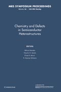 Chemistry and Defects in Semiconductor Heterostructures: Volume 148