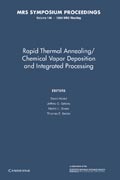 Rapid Thermal Annealing/Chemical Vapor Deposition and Integrated Processing: Volume 146