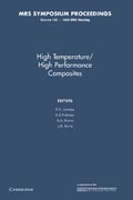 High Temperature/High Performance Composites: Volume 120