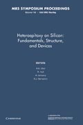 Heteroepitaxy on Silicon: Volume 116