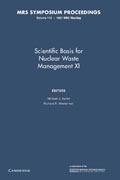 Scientific Basis for Nuclear Waste Management XI: Volume 112