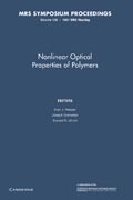 Nonlinear Optical Properties of Polymers: Volume 109