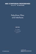 Polysilicon Films and Interfaces: Volume 106