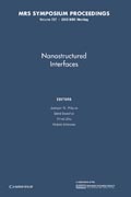 Nanostructured Interfaces: Volume 727