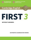 Cambridge English First 3 Students Book without Answers