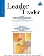 Leader to leader (LTL) v. 63, winter 2