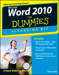 Word 2010 eLearning kit for dummies