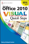 Office 2010 visual quick steps