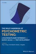 The Wiley Handbook of Psychometric Testing: A Multidisciplinary Reference on Survey, Scale and Test Development