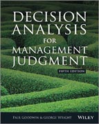 Decision Analysis for Management Judgement