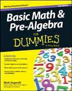 Basic Math & Pre-Algebra For Dummies?