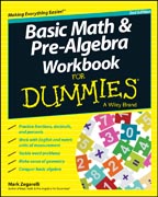 Basic Math and Pre-Algebra Workbook For Dummies